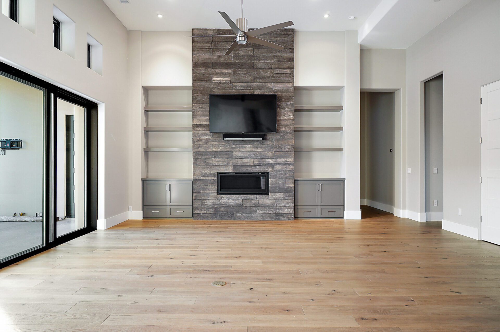 Living room at Custom built house in Templeton