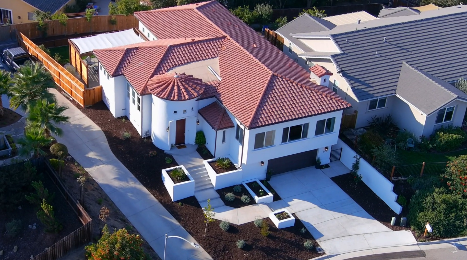 White custom-built house in Paso Robles